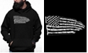 LA Pop Art Men's Pledge of Allegiance Flag Word Art Hooded Sweatshirt